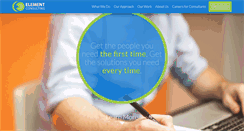 Desktop Screenshot of element-consulting.com