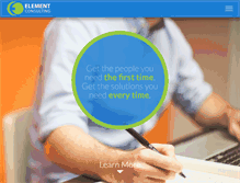 Tablet Screenshot of element-consulting.com